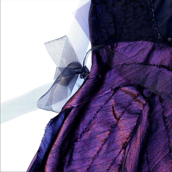 Vera Wang Lavender Label Purple Shimmer Dress - Picture 7 of 8